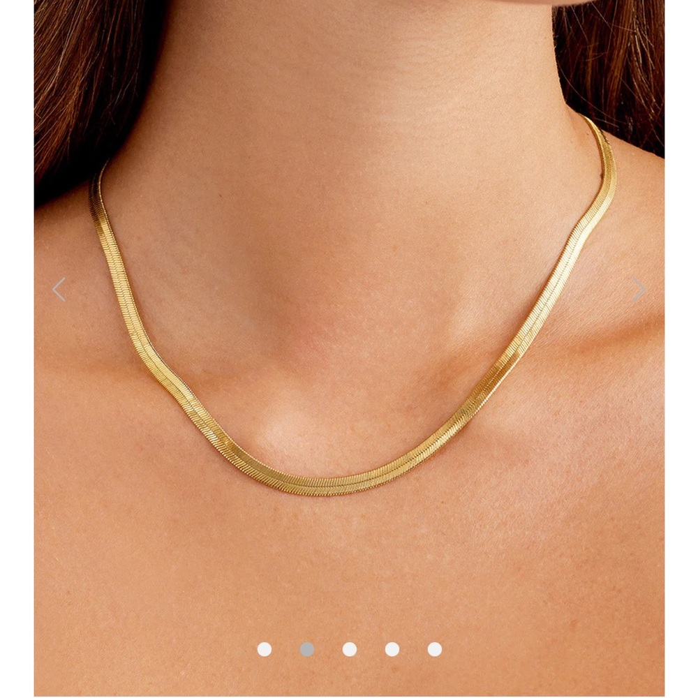 Gorjana Venice Herringbone Necklace 17”
